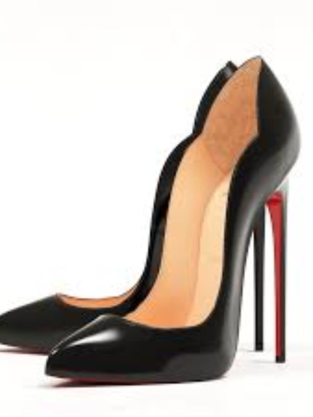 Black patent leather hot chick Christian loubiton